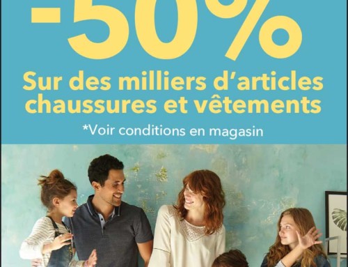 Campagne presse promotion La Halle aux chaussure